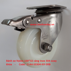 banh-xe-nylon-100x32-cang-inox-304-xoay-khoa-kep-a-caster